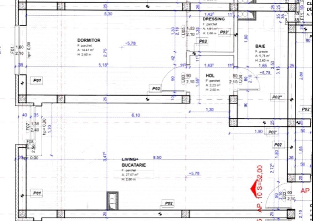 Apartament de 2 camere, 52mp utili, Torontalului, rate la dezvoltator