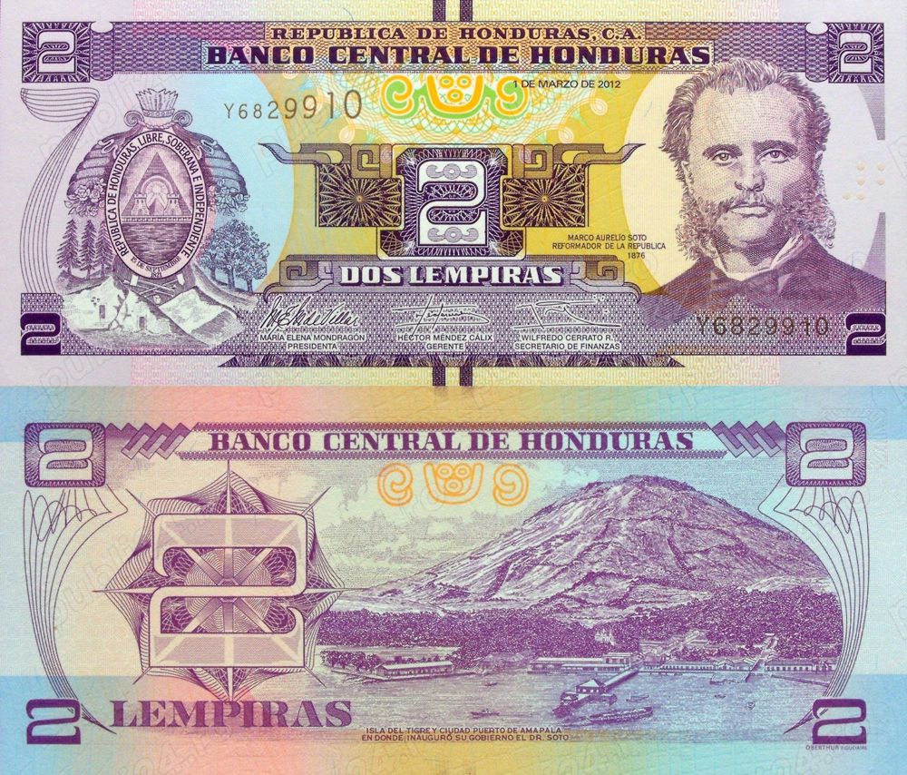  Lot 7 bancnote HONDURAS unc