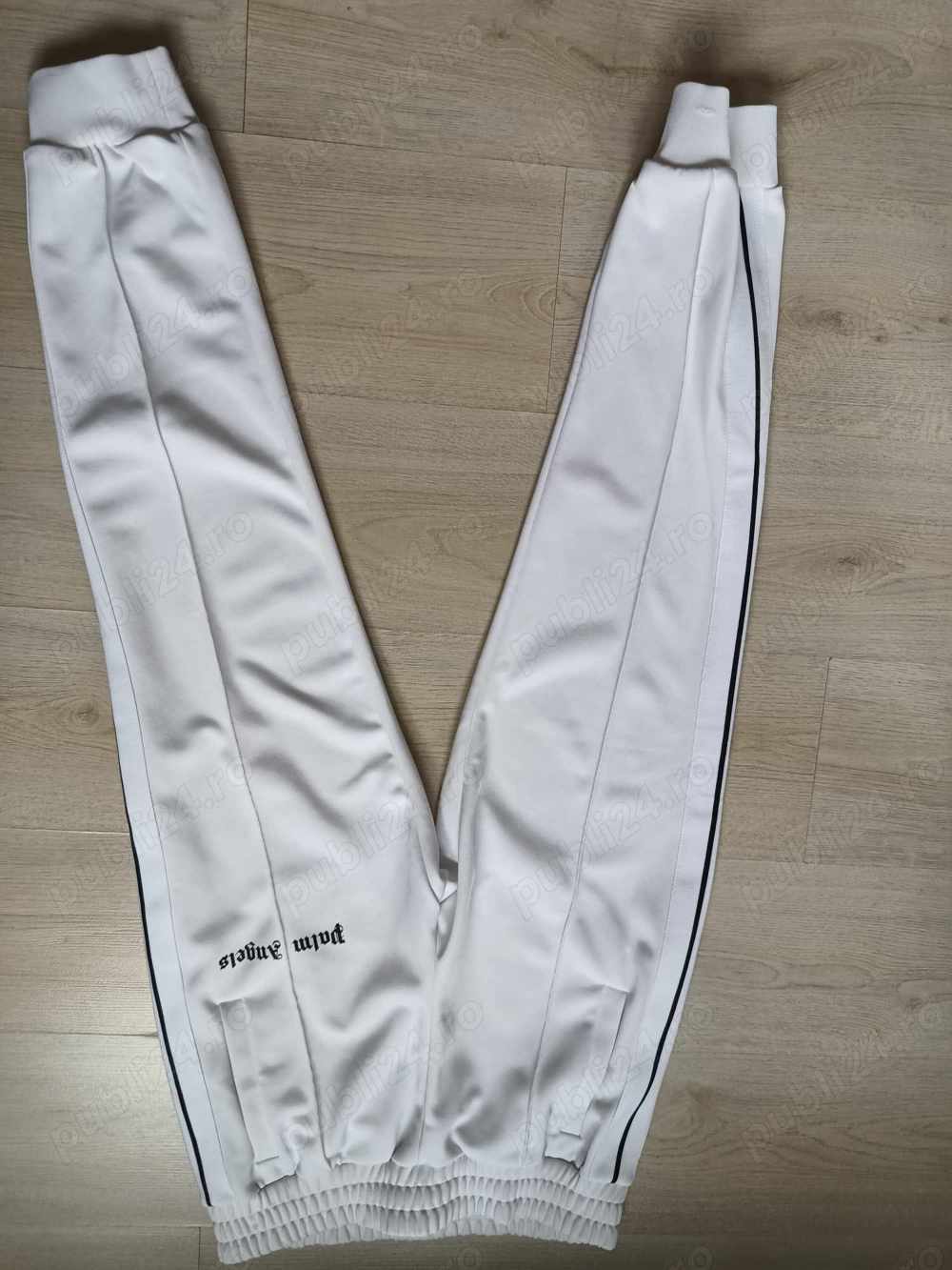 Pantaloni sport Palm Angels Track Jersey Pants White Size L