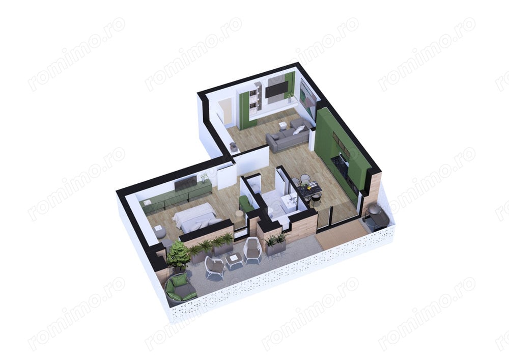 Apartament cu 2 camere - Future Residence - Piscină - Timișoara - Terasa - Facilitați Premium