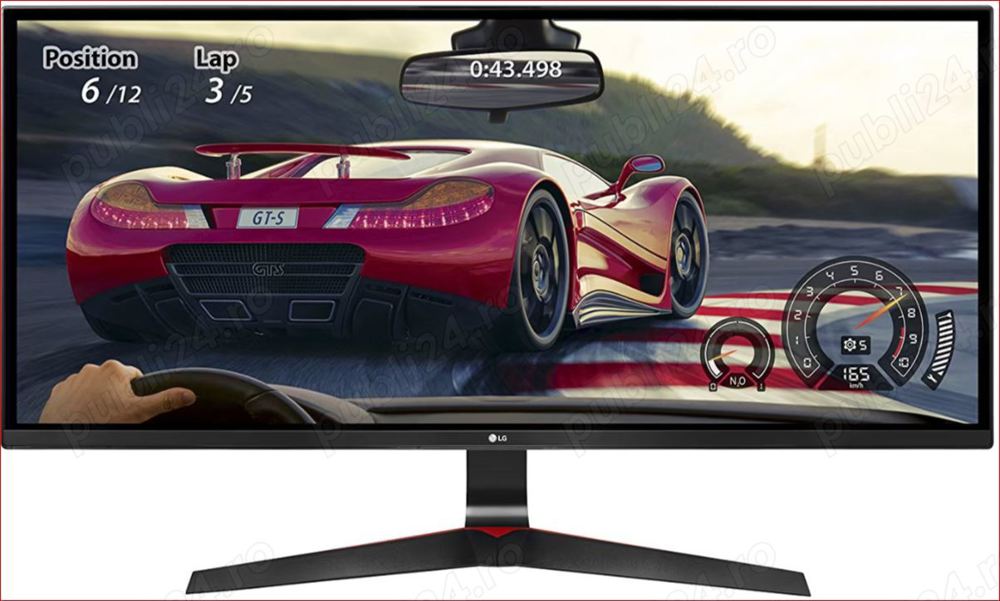Monitor Gaming LED LG 34", IPS, UltraWide, UWHD 2K, 1ms, HDMI, 34UM69G