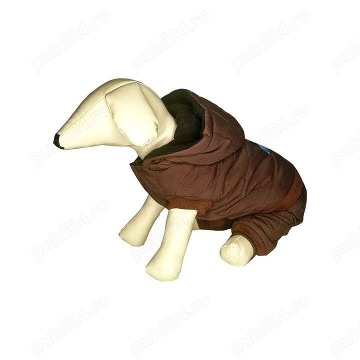 Salopeta calduroasa  cu picioruse ,culoare maro roscat  pentru caini de talie foarte mica masura XS