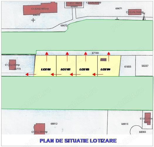 Terenuri lotizate Săftica Ilfov