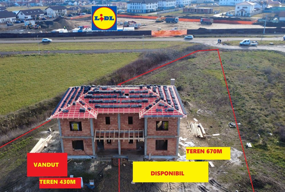 Duplex 113mp utili si 670m TEREN !!!! - vis a vis de Lidl