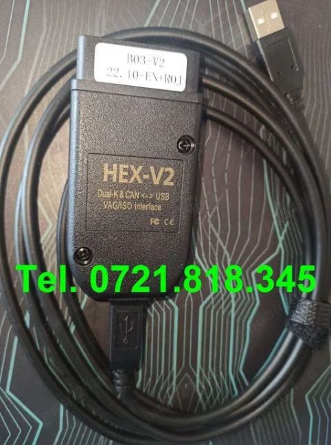 Diagnoza VCDS VAG COM HexV2 25.3 Engleza, Romana, Germana
