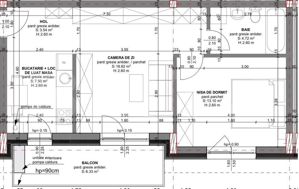 2 camere, proiect nou, finisat, parcare, comision 0, Beta Residence