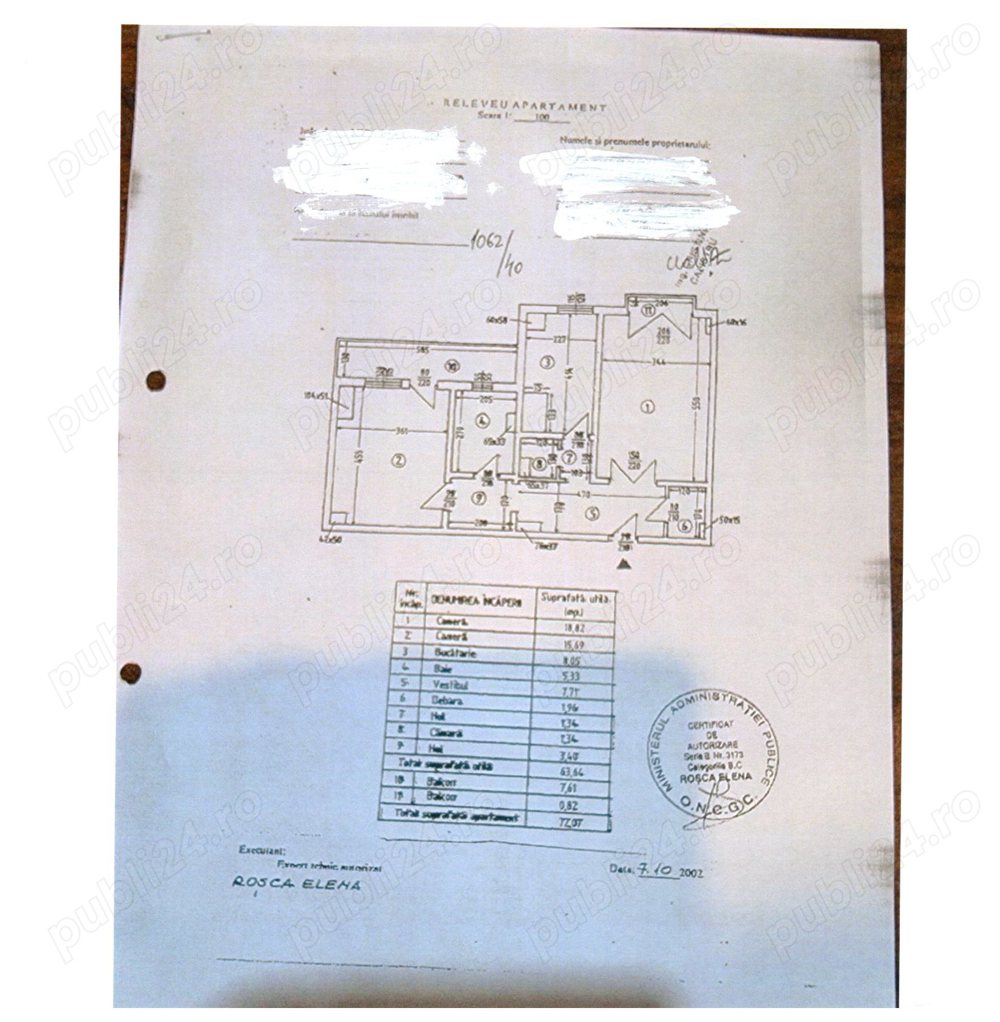 vanzare apartament 2 camere Unirii-Traian