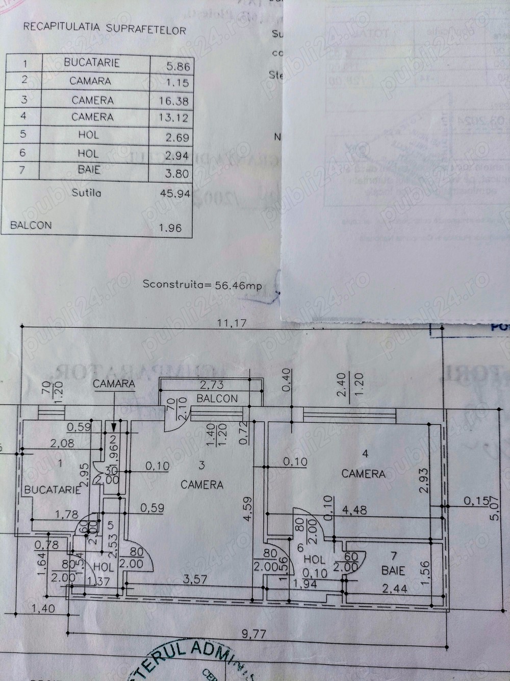 Apartament 2 camere,cf1sd,48mp,etaj 4,Ploiesti,Republicii,Ctin Brezeanu