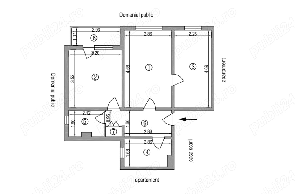 Apartament 3 camere zona Micro 13, Micro 38