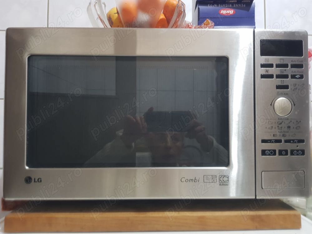 Cuptor inox cu microunde,convectie LG. Rotisor, gratar, grill, coacere