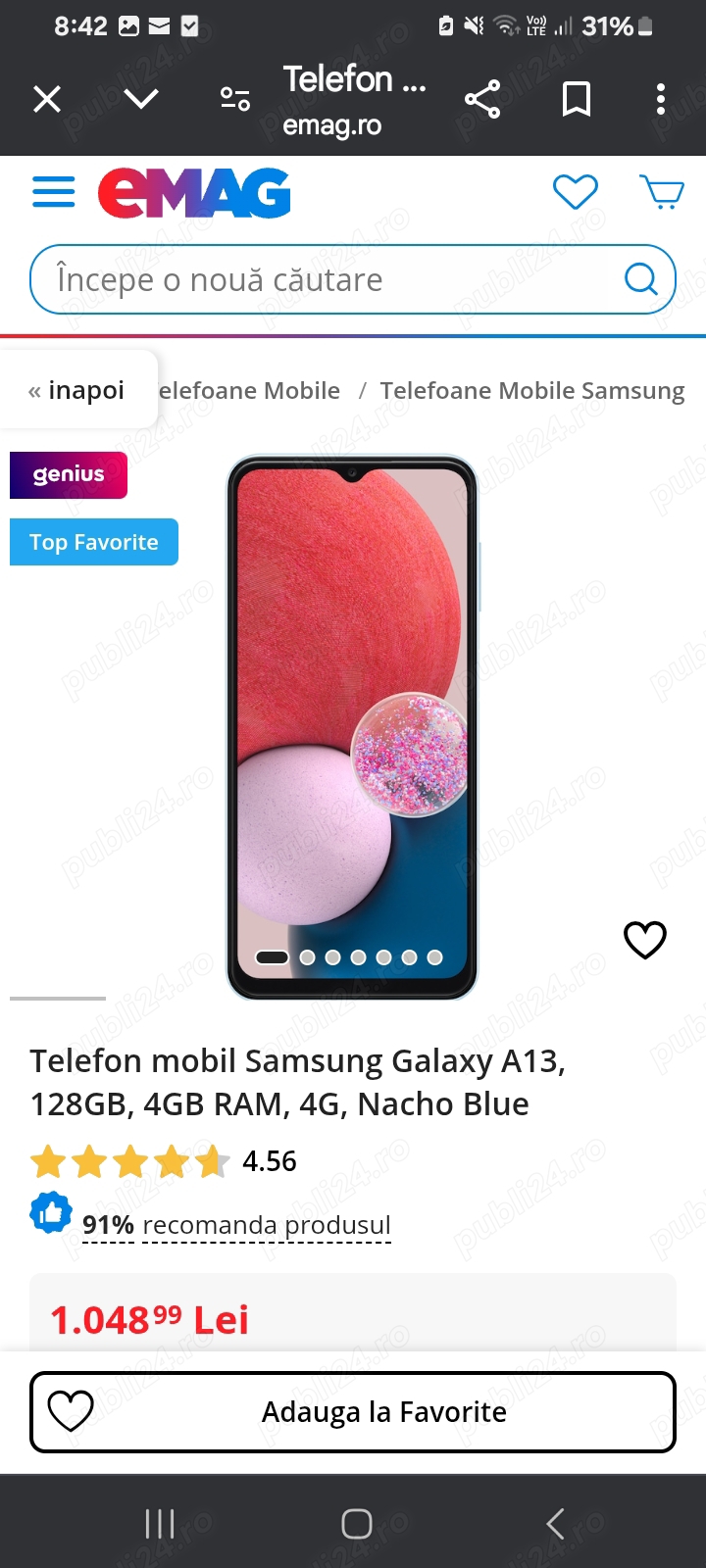 Vând Samsung A 13 ca nou