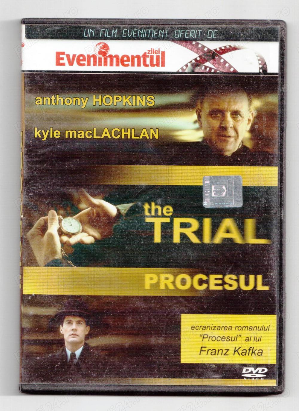 dvd film procesul the trial cu anthony hopkins si kyle maclachlan. este ecranizarea romanului proces