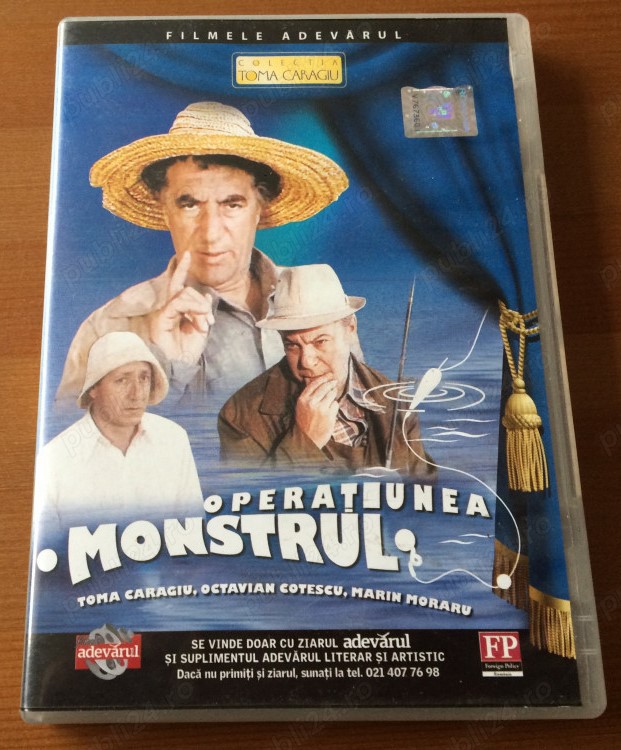 dvd film operațiunea monstrul filmele adevarul film de colecție din arhiva de aur toma caragiu