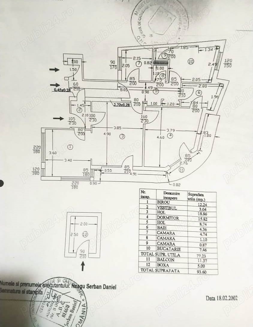 Vanzare 3 camere Gradina Icoanei