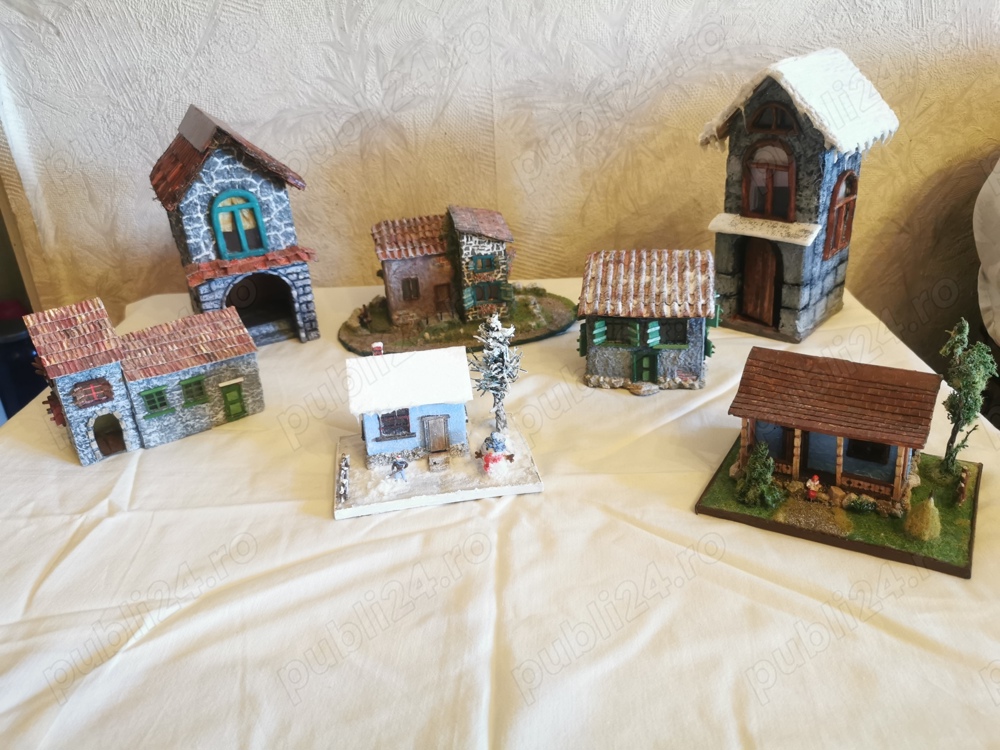 machete diorame casute decor rustic case traditionale romania italia bodega carciuma medievala