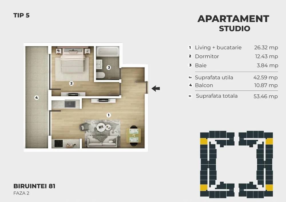 Apartament 2 camere