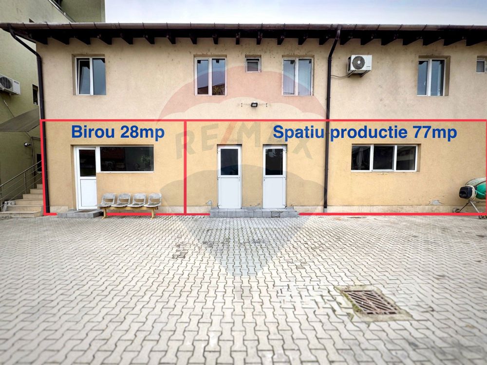 Spatiu de productie si birouri - compartimentat laborator patiserie