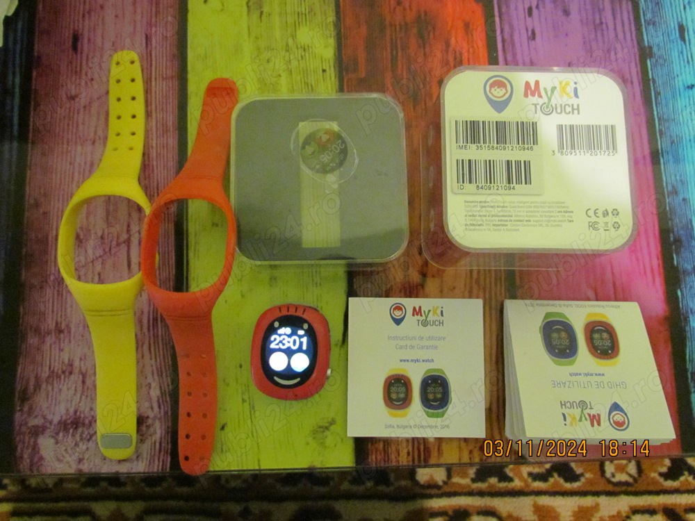 Vand Ceas Smartwatch copii MyKi, GPS, touch, Rosu Galben