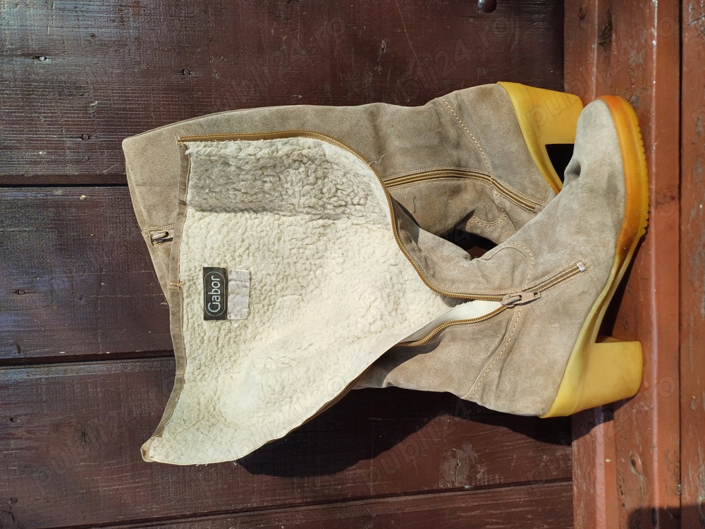 Vand cizme din piele întoarsă 38,5