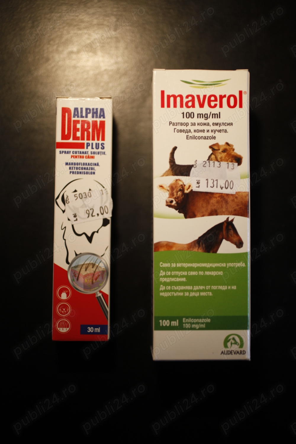 Imaverol si Alpha Derm Plus - medicamente uz veterinar