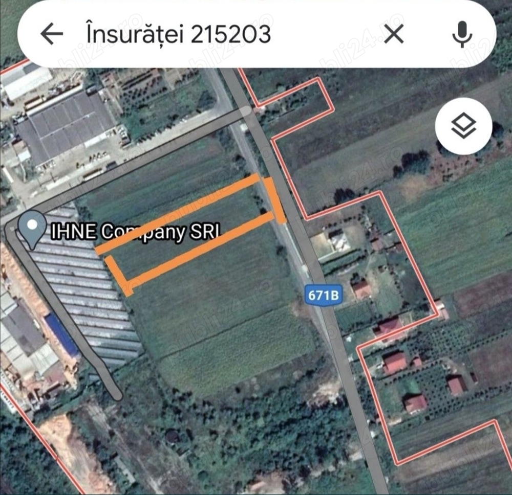 Vând teren intravilan pentru casă în Loc. Însurăței Mun. Motru, suprafață totală 2200 mp