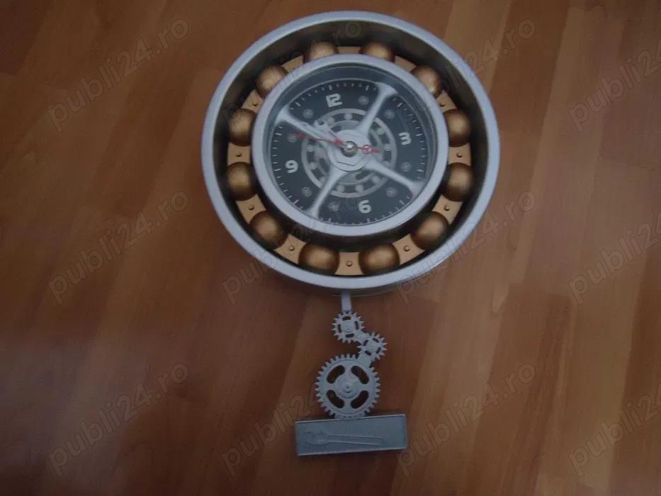 Vand Ceas de perete silentios stil steampunk industrial modern