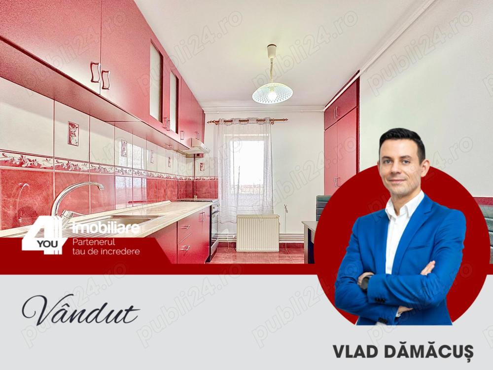 VÂNDUT! Apartament 3 camere 6 Vânători ,90 mp,et.3 4,mobilat,utilat +termotecă