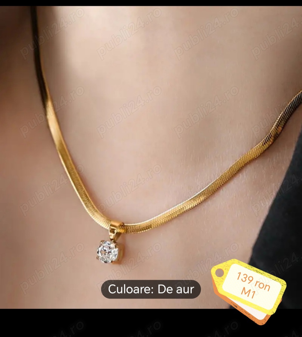 Vând bijuterii placate cu aur de 18k, 