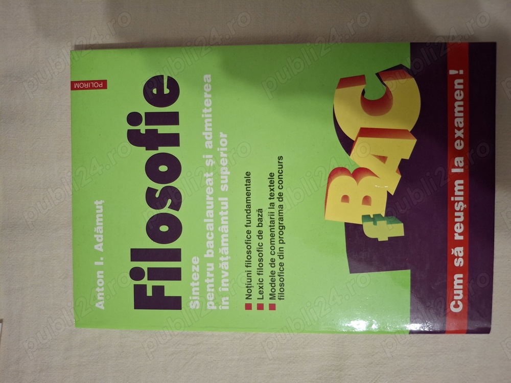 Filosofie Sinteze pentru bacalaureat si admiterea in invatamantul superior
