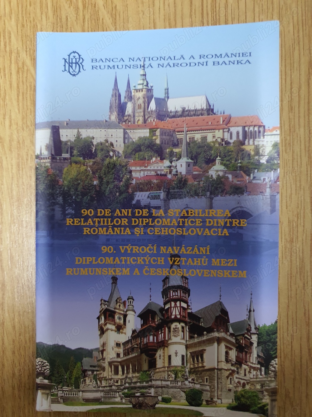 Moneda BNR Argint - 2010 - 90 ani de relatii diplomatice dintre Romania si Cehoslovacia