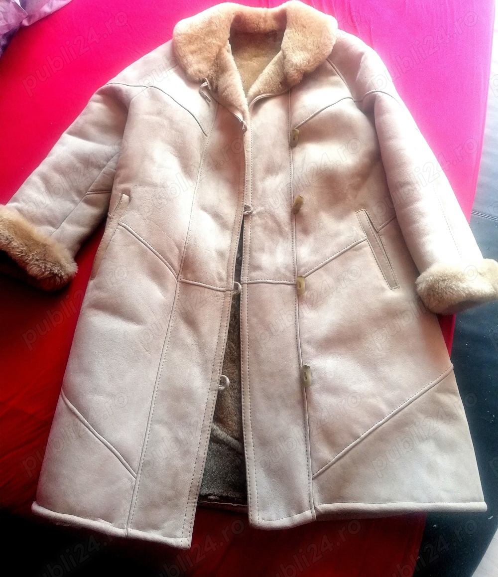 Cojoc alain delon piele si blana naturala 