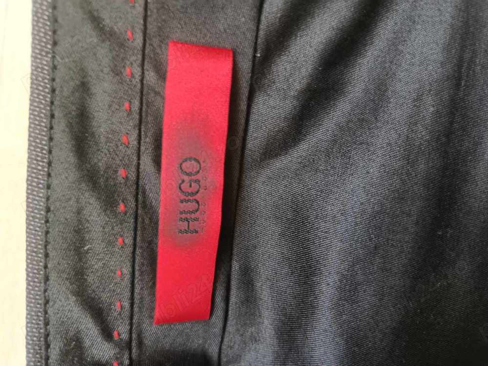  Pantaloni Hugo Boss Lenon Regular Fit Wool Blend Suit Trousers Size 46 Lana