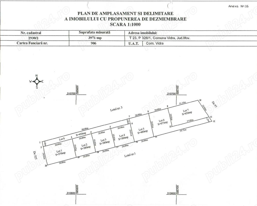 Teren Vidra 4000 m2 -Berceni- acces direct la lac si soseaua principala