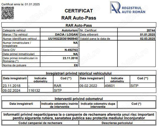 Dacia Logan Dacia Logan II Laureate Blue 1.5 dCI 75 CP, Euro 6