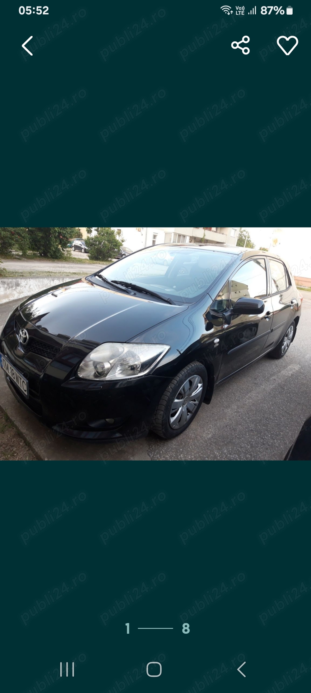 Dezmembrez Toyota Auris 2.2 D-cat ,diesel 177 cp ,an fabricație 2007 -2008