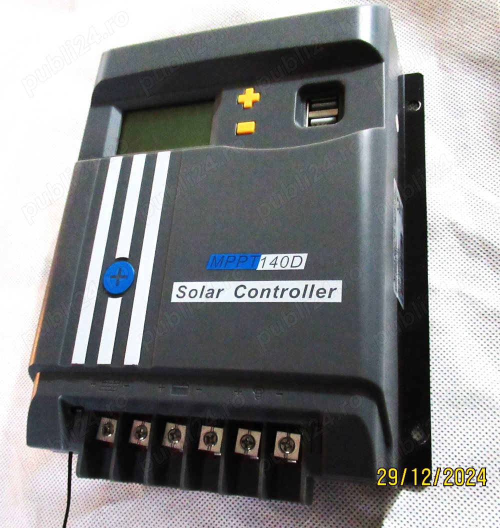 Controler solar - necesar ca intermediar între panouri fotovoltaice și invertor pt. producere  c. a.