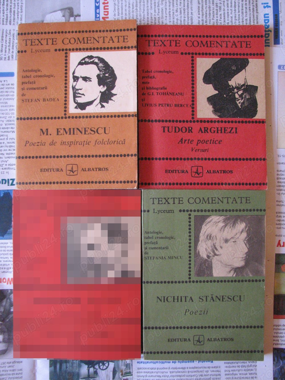 Carti 28: Mihai Eminescu, Tudor Arghezi, Nichita Stanescu
