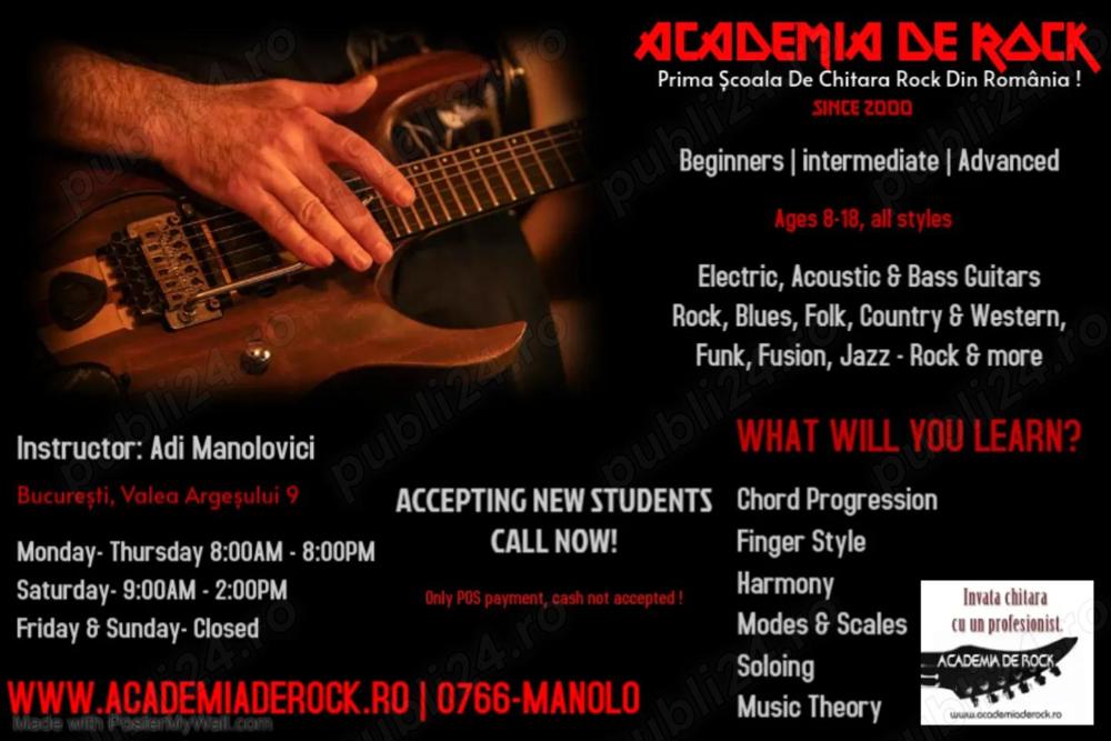 Cursuri de chitara Academia de Rock 