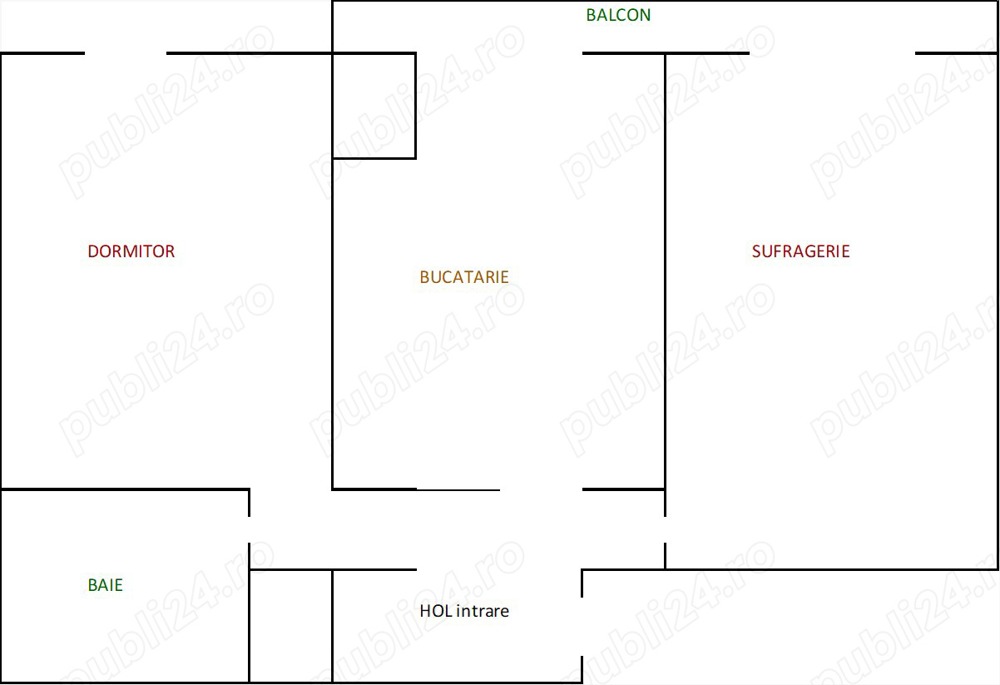 Apartament confort 1 decomandat