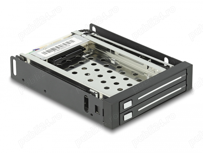 Rack mobil 3.5" pentru 2 x HDD SATA 2.5, Delock 47189 HOT SWAP