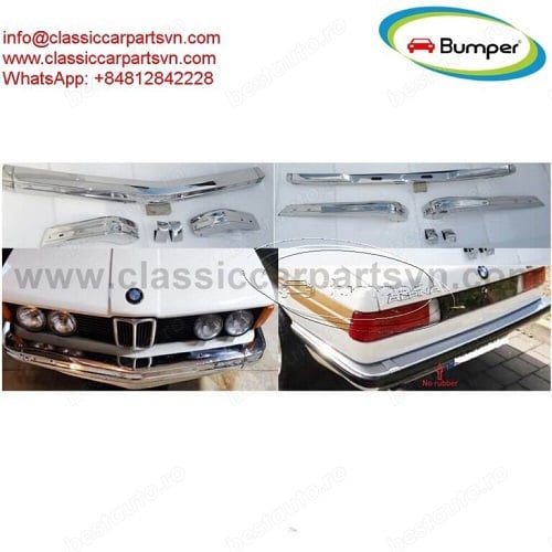 BMW E21 bumpers full set new (1975-1983) by stainless steel new