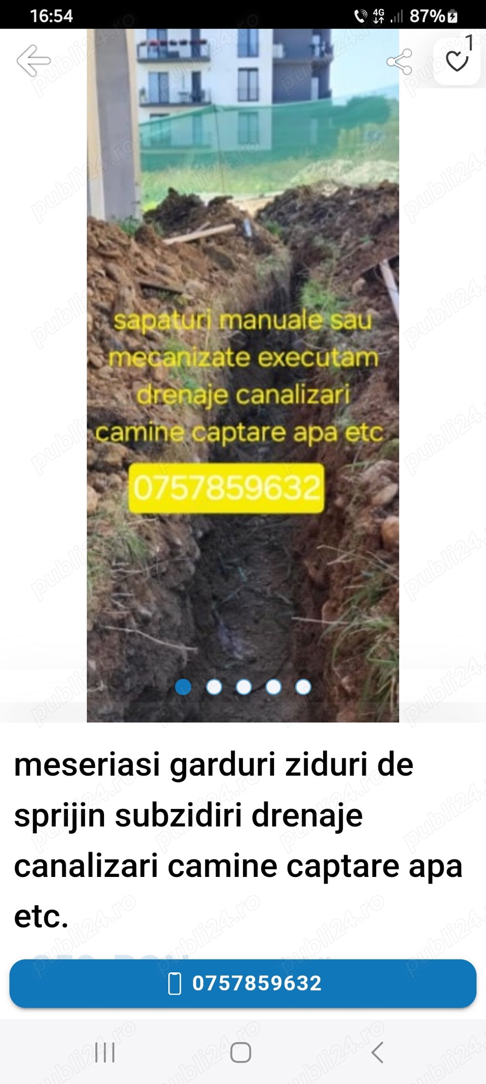 drenaje canalizari camine captare apa fose septice executam .