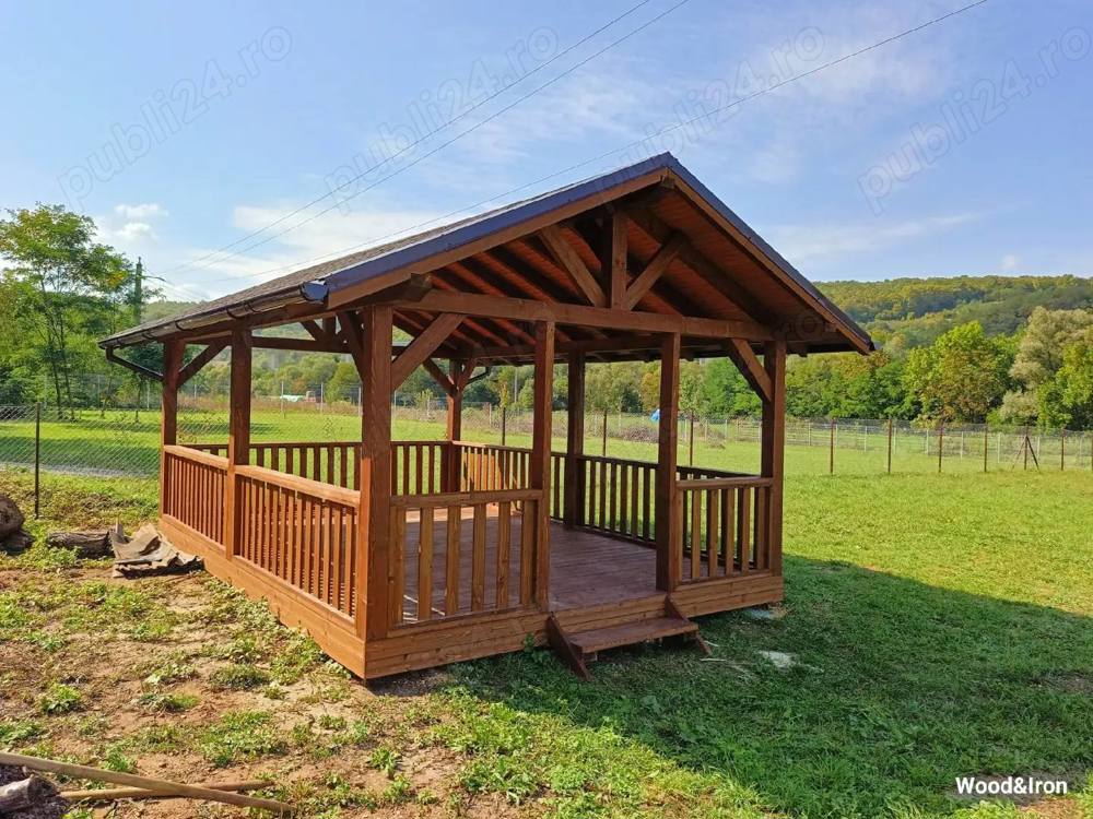 Constructii din lemn pentru gradina, cabane, tiny house