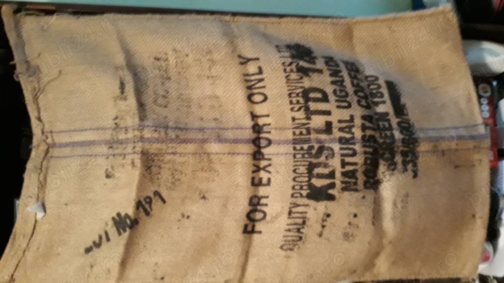 Sac-ambalaj de cafea Uganda , din iuta