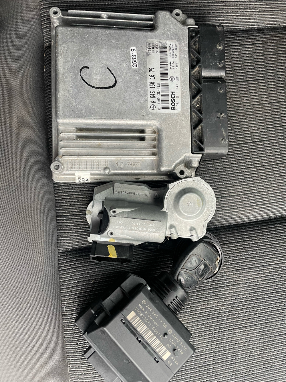 kit pornire A6461501079 mercedes w203 automatic c class  calculator blocator volan contact si 2 chei