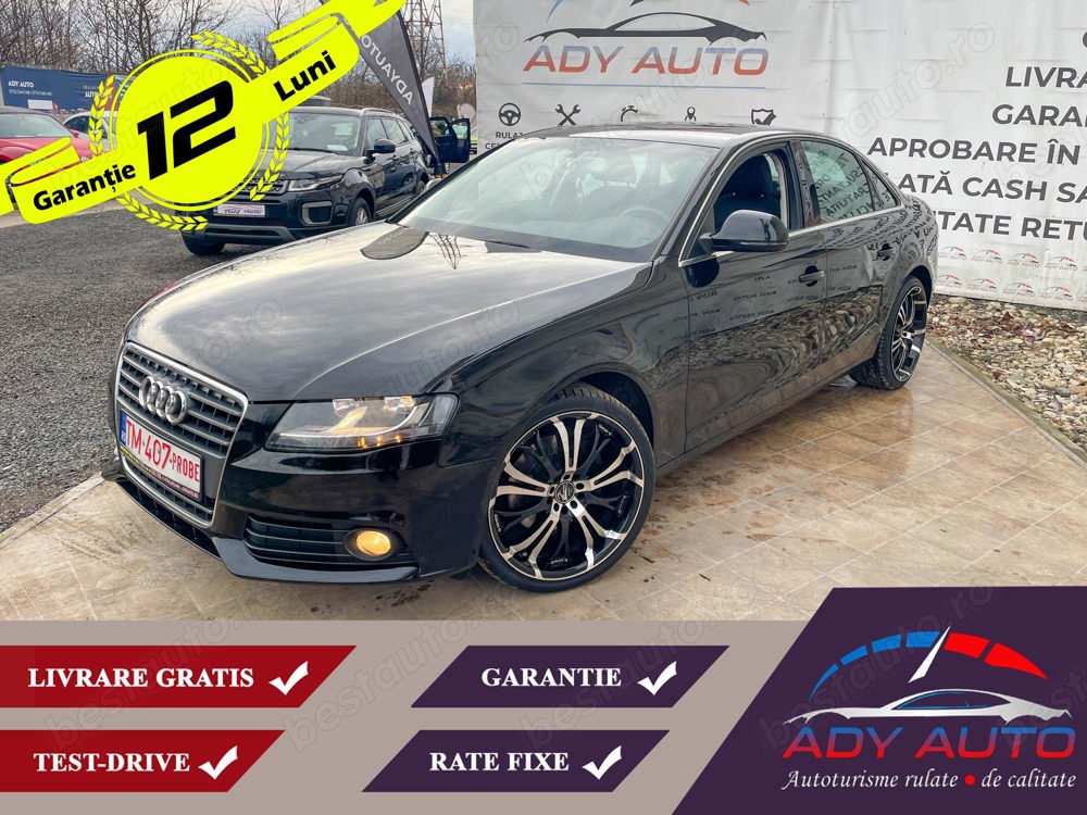 AUDI A4 . 1,8 Benzina . Euro 5 . Rate fixe . Garantie 12 luni . Buy back . Test drive .