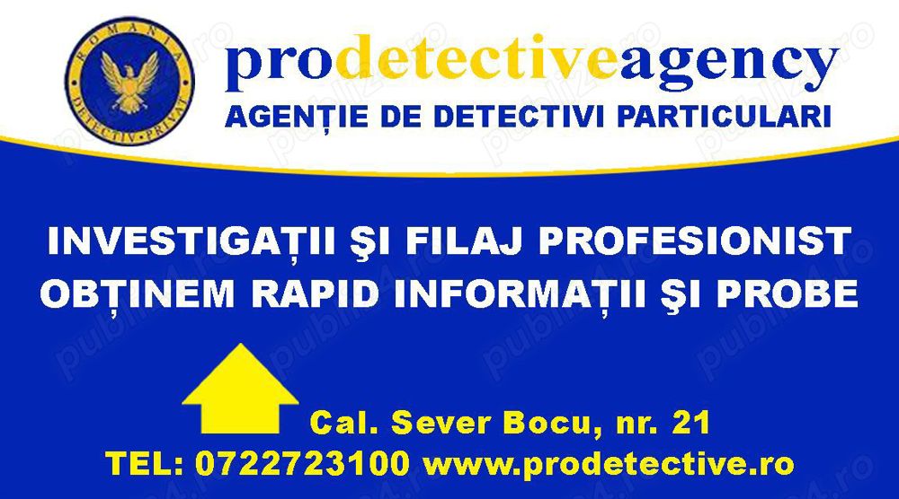 Pro Detective Agency -Detectivi Timisoara 20 de ani de experienta!