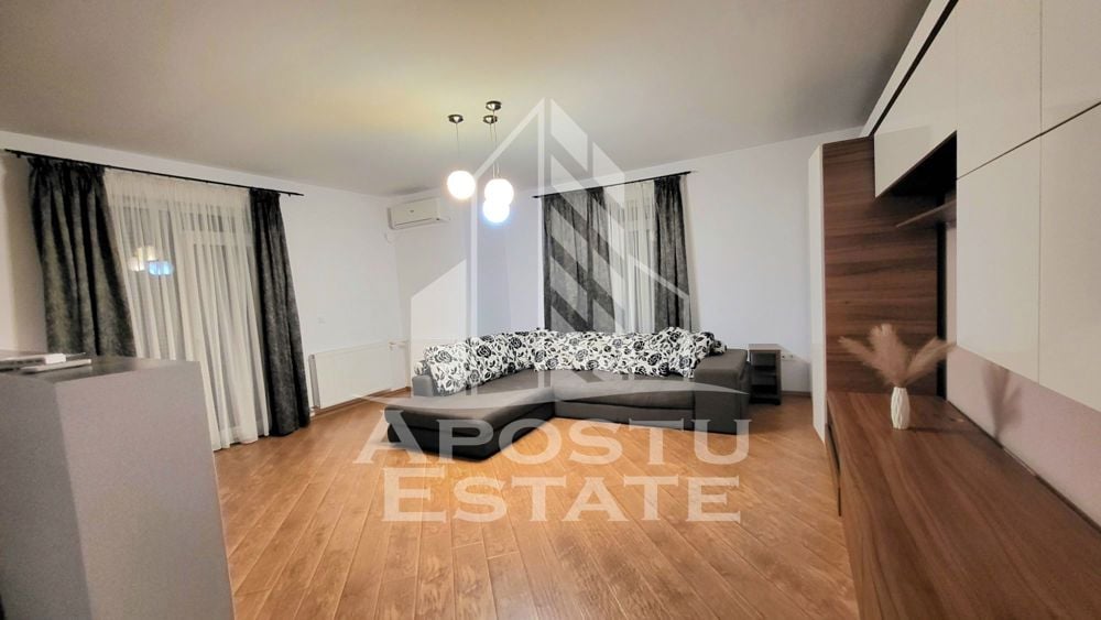 Apartament open space,mobilat si utilat,2 camere si curte,Dumbravita