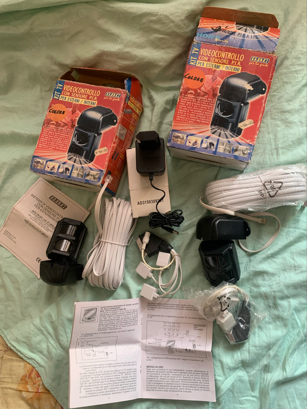 Video camere,  supraveghere, cu senzor, noi