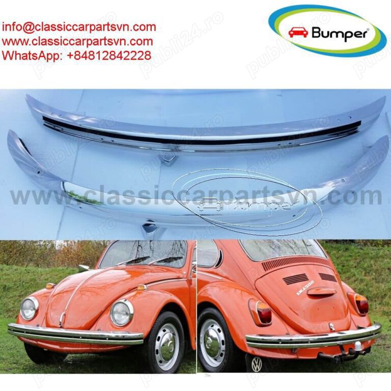 VW Beetle year (1968-1974) bumpers by stainless steel new A set of front and rear bumpers, bolts and